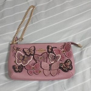 Coach Pink Butterfly Embellished Women's Bag